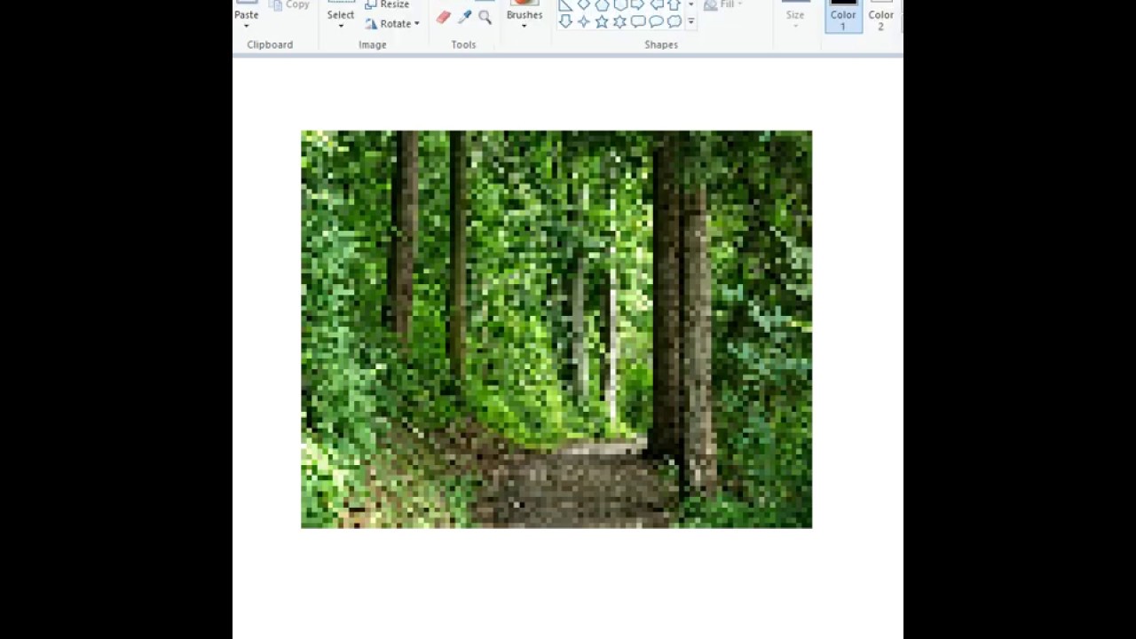 how to make pixel art on microsoft paint the lazy way!👍👍👍 YouTube