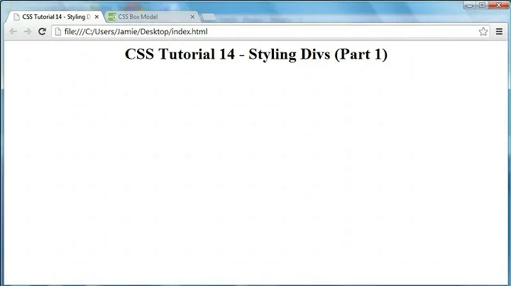 CSS Tutorial 14 - Styling Divs (Height, Width, Borders)