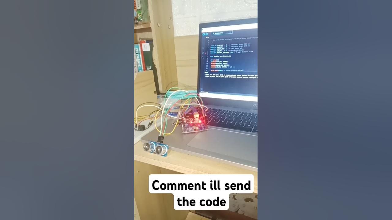Ultrasonic sensor Arduino and breadboard coded #coding # ...