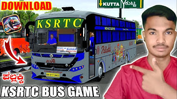 🤩PALLAKKI KSRTC BUS GAME DOWNLOAD | Bus Simulator Indonesia Pallakki KSRTC Mode In ಕನ್ನಡ |