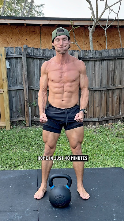 40 minutes and one kettlebell for a full body strength workout. #kettlebell #fitness #workout