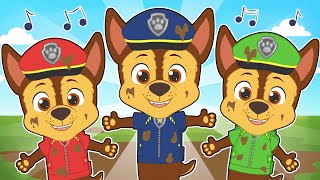 Five Little Dogs With The Colorful Dog Patrol