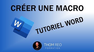 Créer une MACRO facilement dans WORD (Tutoriel Office en français)