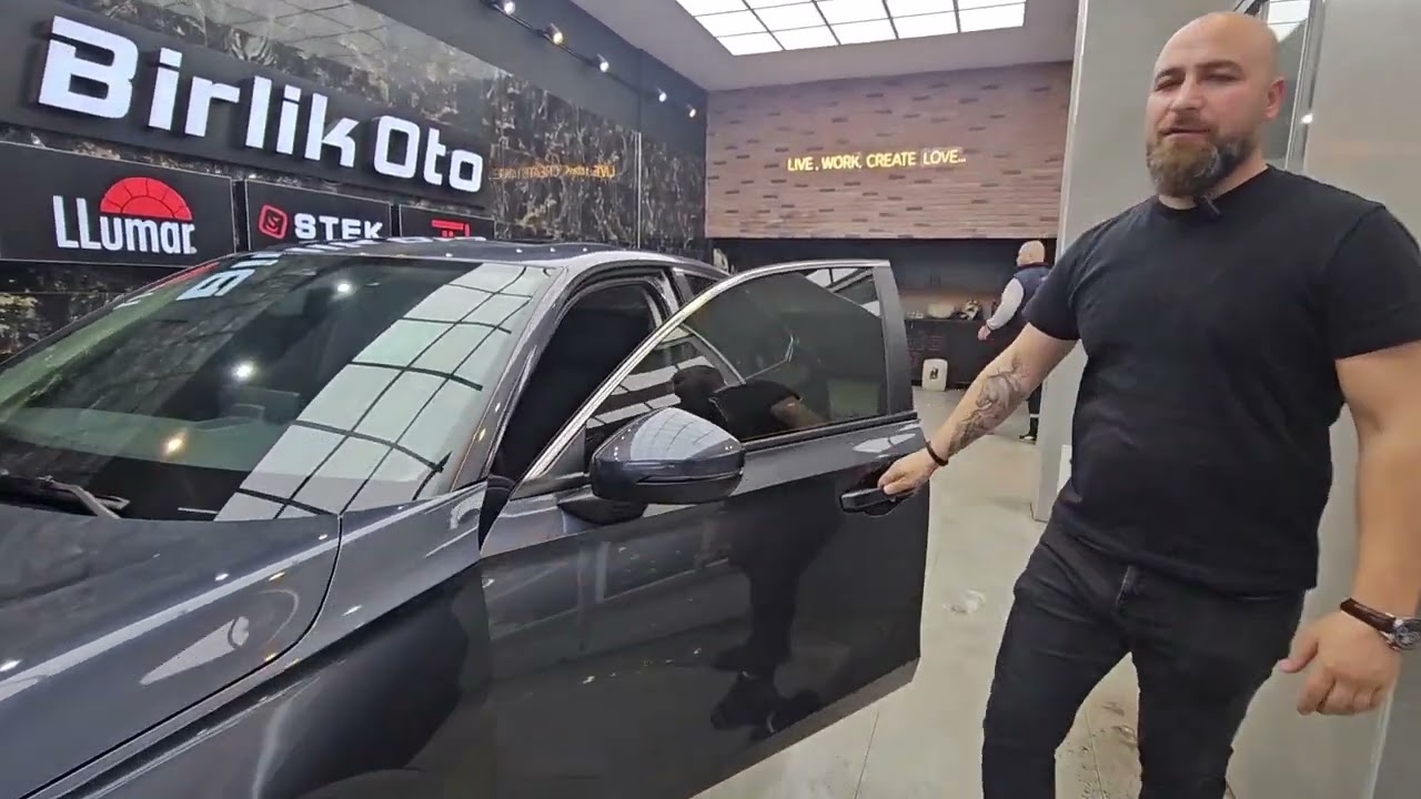 0 km Honda Civic LLumar Boya Koruma Filmi Tech Crystal Seramik Kaplama Llumar Cam Filmi