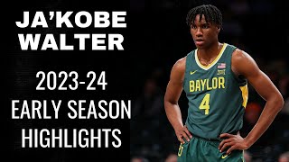 Ja'Kobe Walter 2023-24 Baylor Bears Early Season Highlights