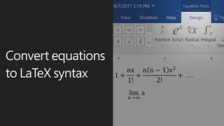 How to convert equations to LaTeX syntax screenshot 5