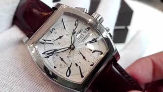 Oris Miles Tonneau Diamond Bezel Chronograph Mens Watch