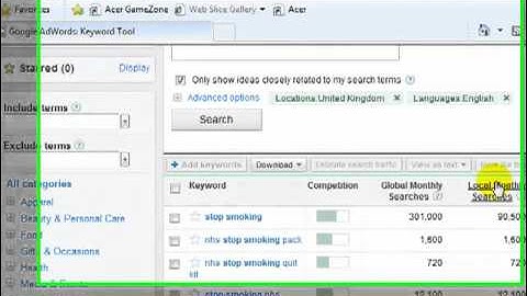 Google Adwords Keyword Tool Tutorial