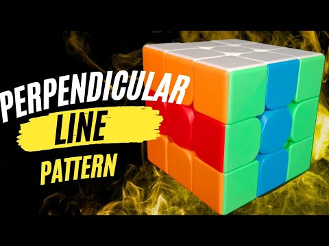 Perpendicular lines Pattern| 3x3 Rubik's Cube | [Pattern Series] | THE CUBE CORNER