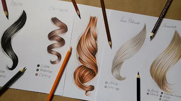 Tem como pintar o cabelo com lápis de cor?
