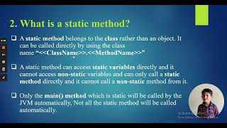 Java interview questions and answers on static keyword