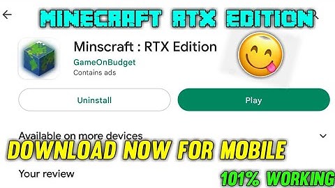 MINECRAFT RAY TRACING EDITION FOR MOBILE | MINECRAFT POCKET EDITION RTX SHADERS | NAEFLAG GAMING