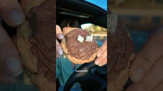 Security pulled up on me for eating Crumbl...