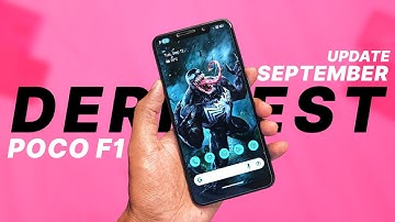 POCO F1 - DerpFest Official September Update | Android 13 | Fixed Carrier Video Call & New Features