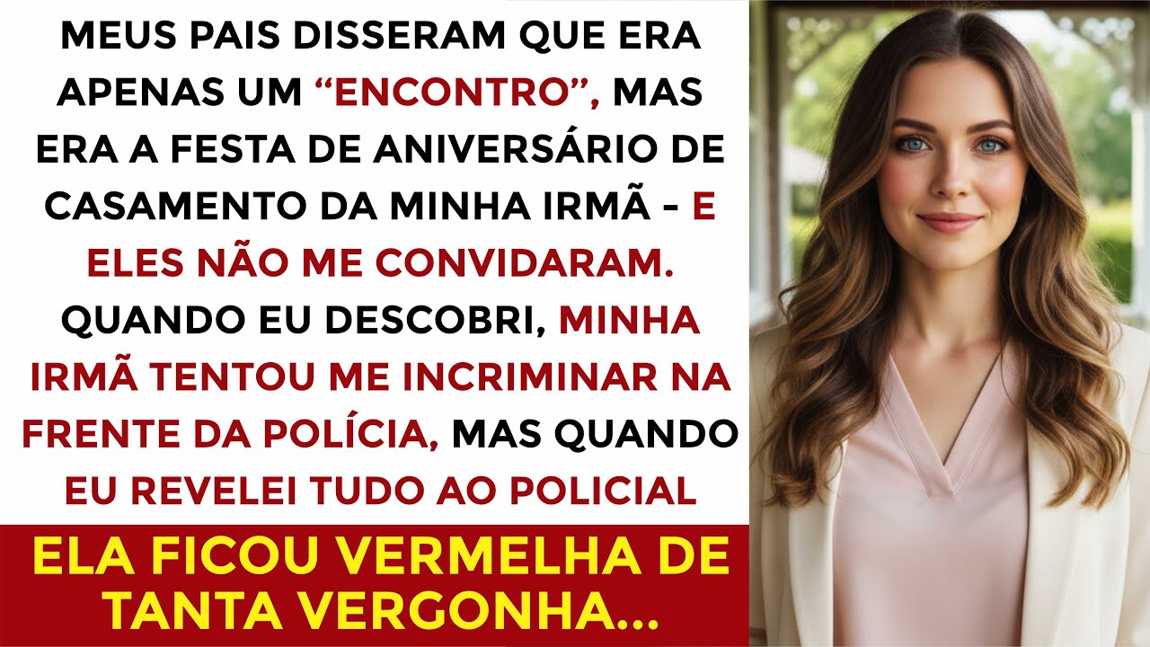 Minha irmã não me convidou para a festa de aniversário e ainda me ACUSOU de roubo