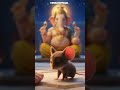 গণেশের ছোট্ট বন্ধু 🐭🕉️ || #ai #animation #viral #ganesh #mouse #god #shorts #cartoon