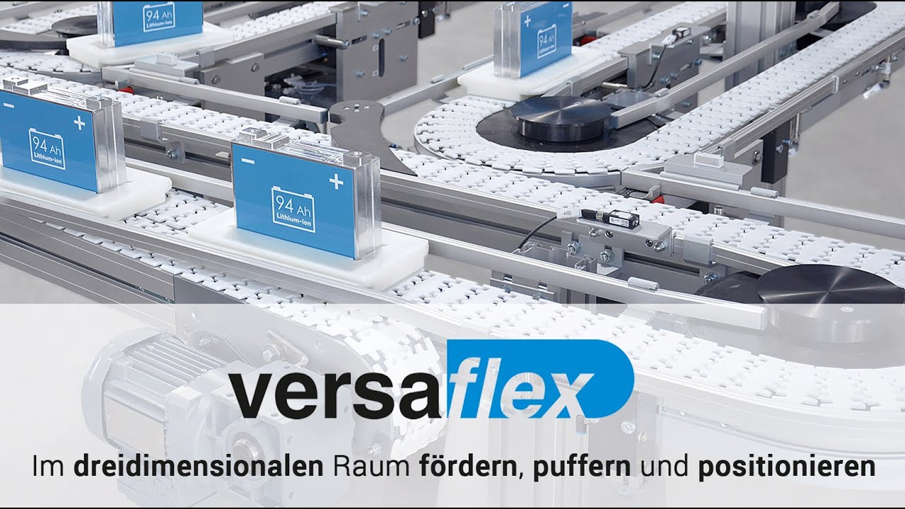 mk Versaflex – Produkte im dreidimensionalen Raum fördern, puffern und positionieren