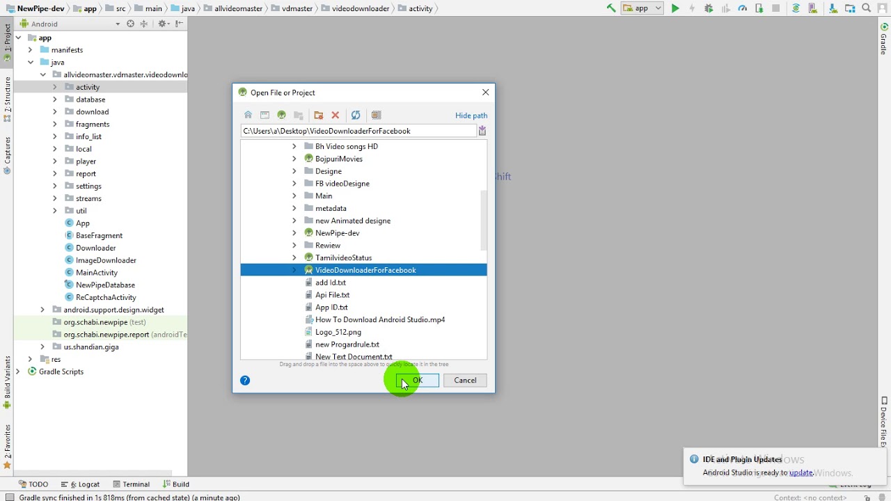 how to open project in android studio - YouTube