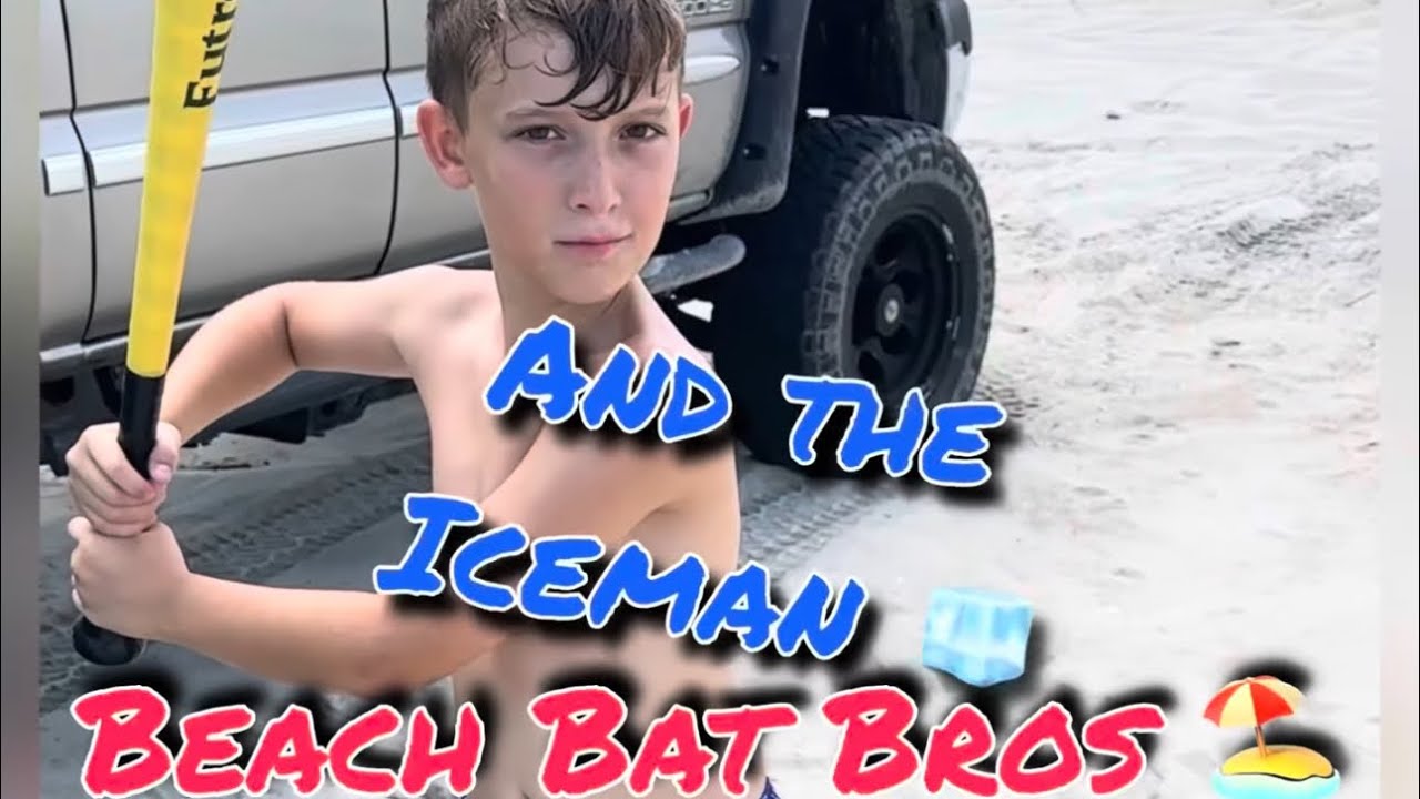 Premier Episode!  Brick Wall and Iceman try out different Whiffle and Blitzball bats on the BEEEACH!