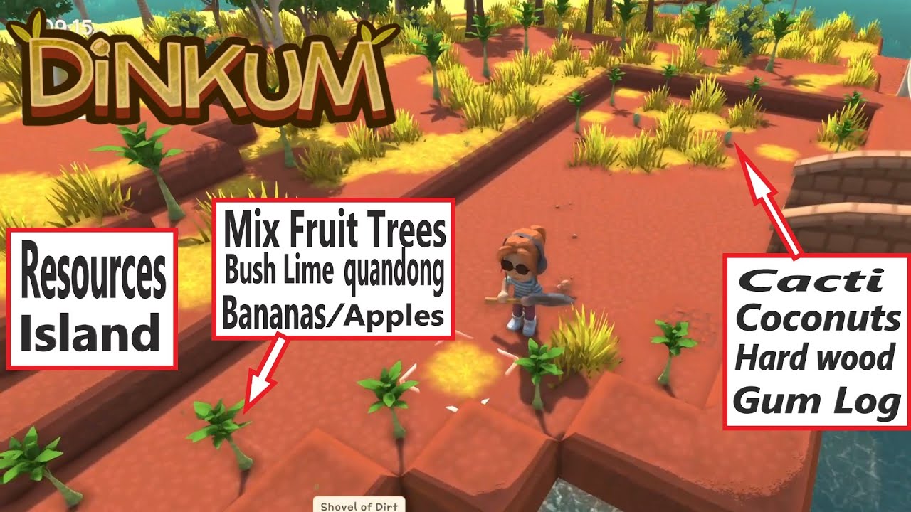 Island For Resources/ Planting Kind Of Different Fruits Trees DINKUM