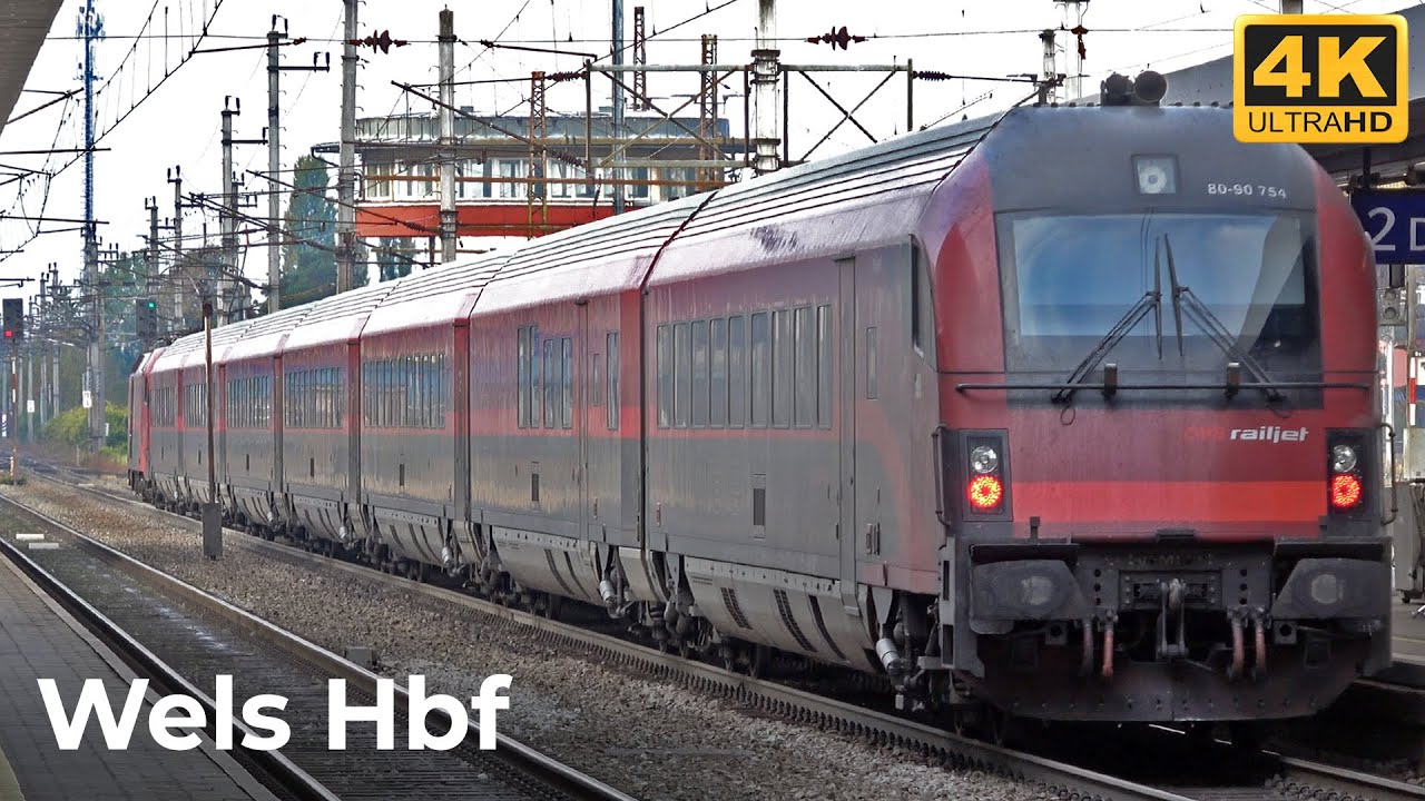 Österreichisch Züge Vlog #215 - Wels Hbf 18.10.2023