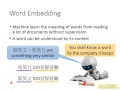 ML Lecture 14: Unsupervised Learning - Word Embedding