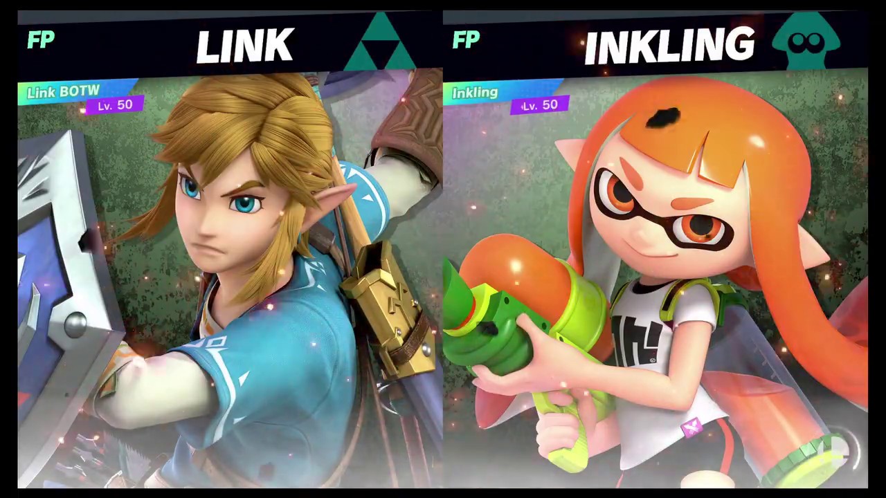 Super Smash Bros Ultimate Amiibo Fights Request #3843 Link vs Inkling ...