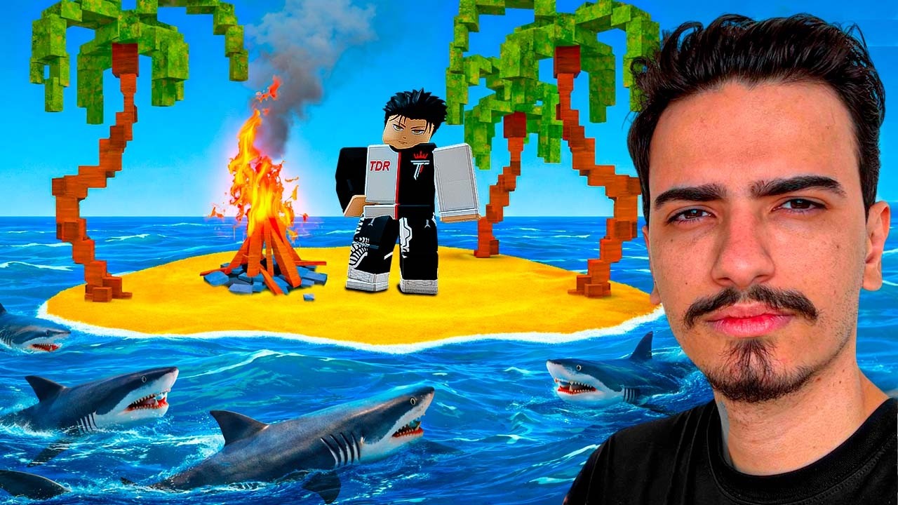 SOBREVIVENDO SOZINHO NA ILHA DO ROBLOX 🏝️📍