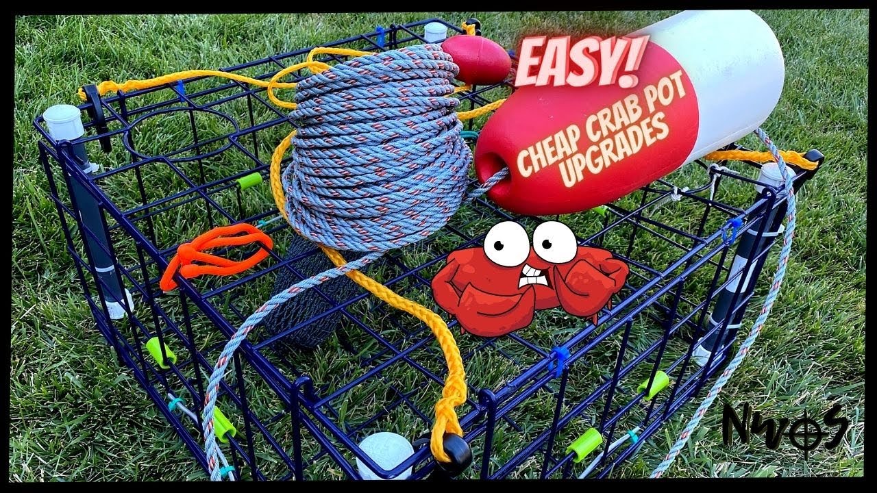 DIY Crab Trap Modifications  How to improve your cheap collapsible / folding  crab trap (Danielson) 