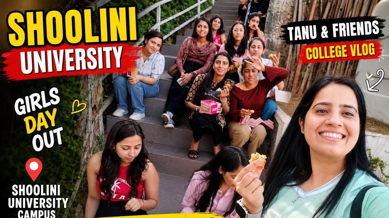     Shoolini University Vlog 📚 | Tanu & Friends Ka Fun Day Out 😳 | HpyTnu Vlog
