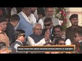 Patna  bihar floor test bihar cm nitish kumar arrives at assembly  news9