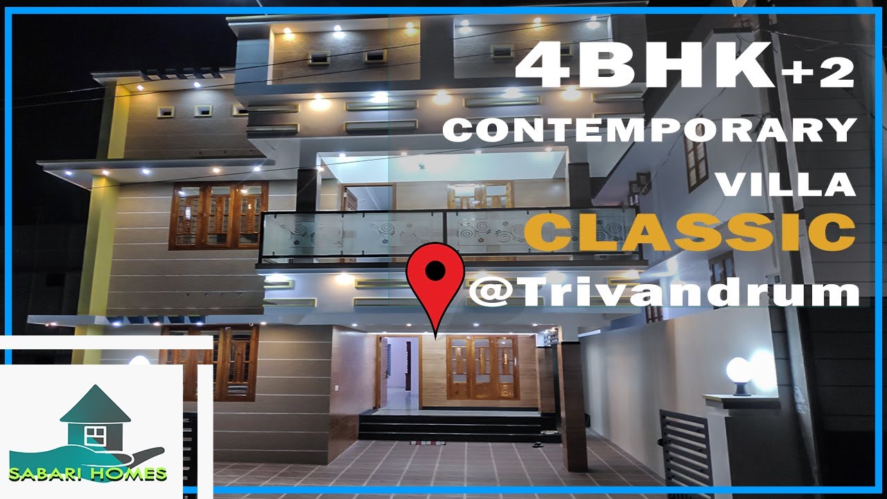 4+2BHK Contemporary villa for Sale TRIVANDRUM KERALA SABARI HOMES