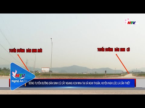 Video Đóng tuyến đường dân sinh cũ cắt ngang KCN WHA tại xã... - youtube