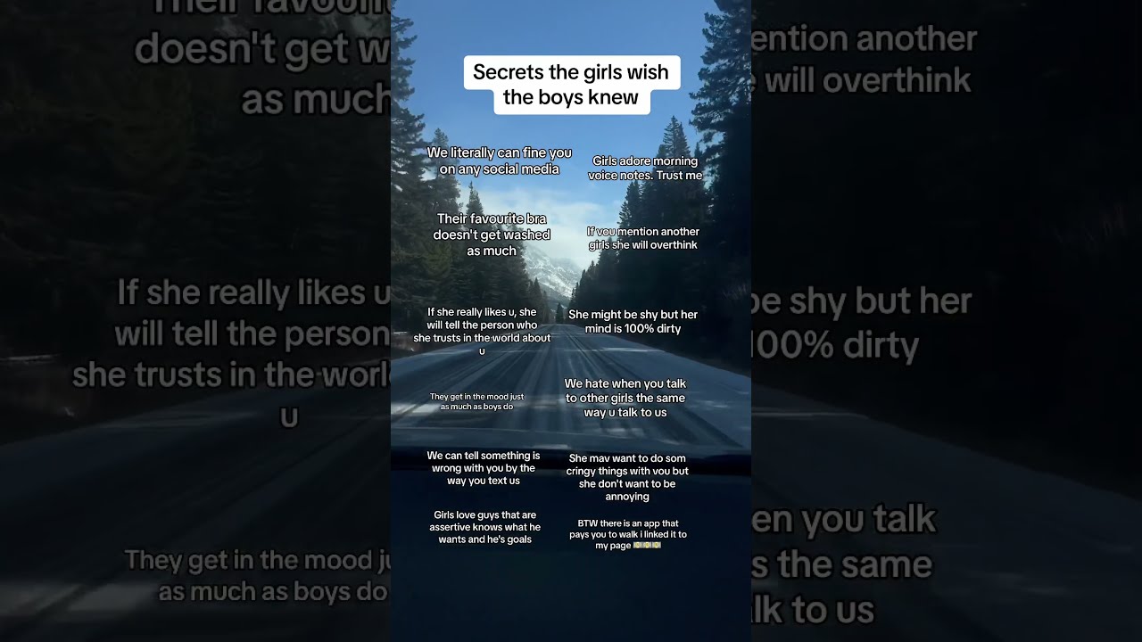 Secrets The Girls Wish Boys Knew
