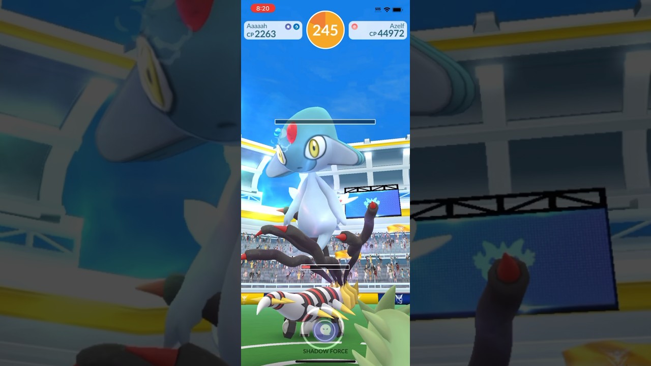 Azelf raid in Pokémon Go!