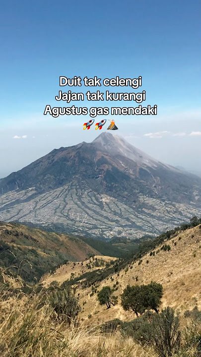 dana diperbanyak fisik diperkuat #pendaki #pendakigunung #naikgunung #mendaki #gunungmerbabu #muncak