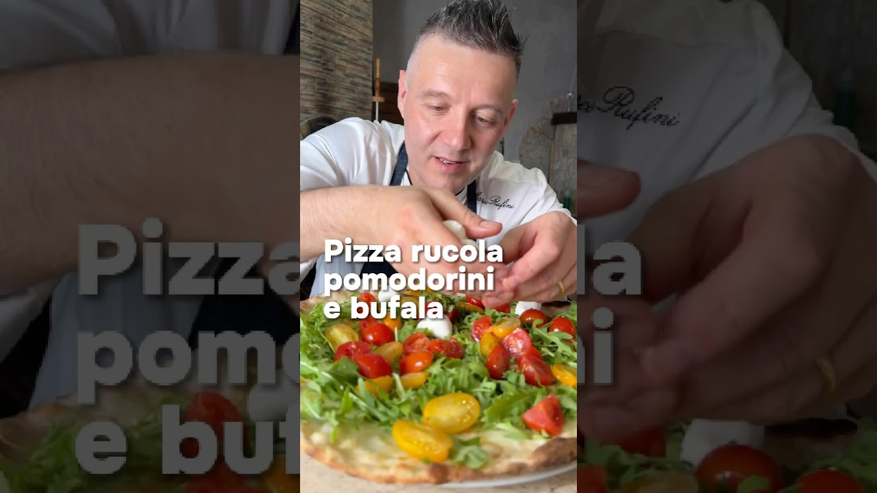 Rocket, Cherry Tomato and Buffalo Mozzarella Pizza