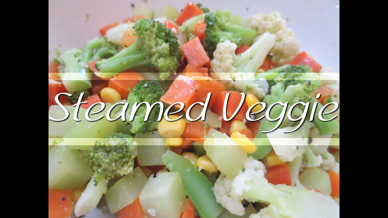 COOKING 101: STEAMED VEGGIE l LittleMsEms - YouTube