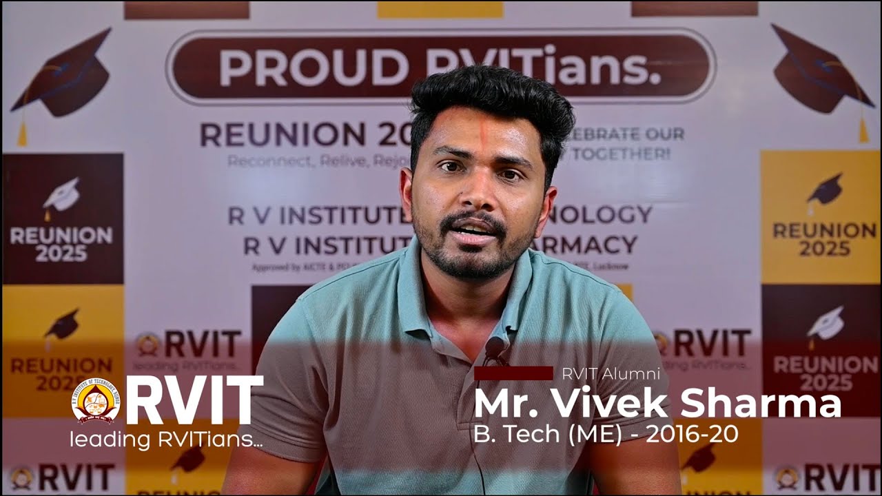 Alumni Review | RV Institute of Technology, Bijnor | Vivek Sharma (B.Tech ME 2016–20)