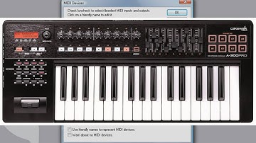 SONAR: Get Started - MIDI Devices and Controller Setup