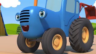 Синий Трактор - Мультики про машинки, грузовики, колеса - blue tractor song russian