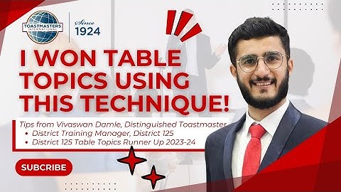 How to win at Table Topics #tabletopics #impromptuspeaking #elocution #toastmasters