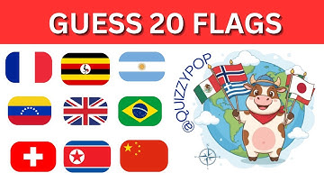 Guess 20 Flags of the World! 🌎 | Can You Get Them All?