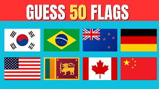 Can You Score 50/50 🤔 Guess the Country Flag Quiz🌍🚩🏳️