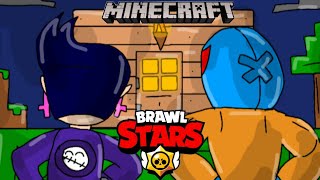 EL PRIMO \& BIBI IN MINECRAFT #1 - Brawl Stars + Minecraft animation (Parody)