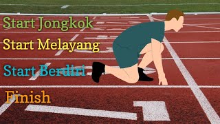 Start Jongkok, Start Berdiri, Start Melayang, Finish | Atletik