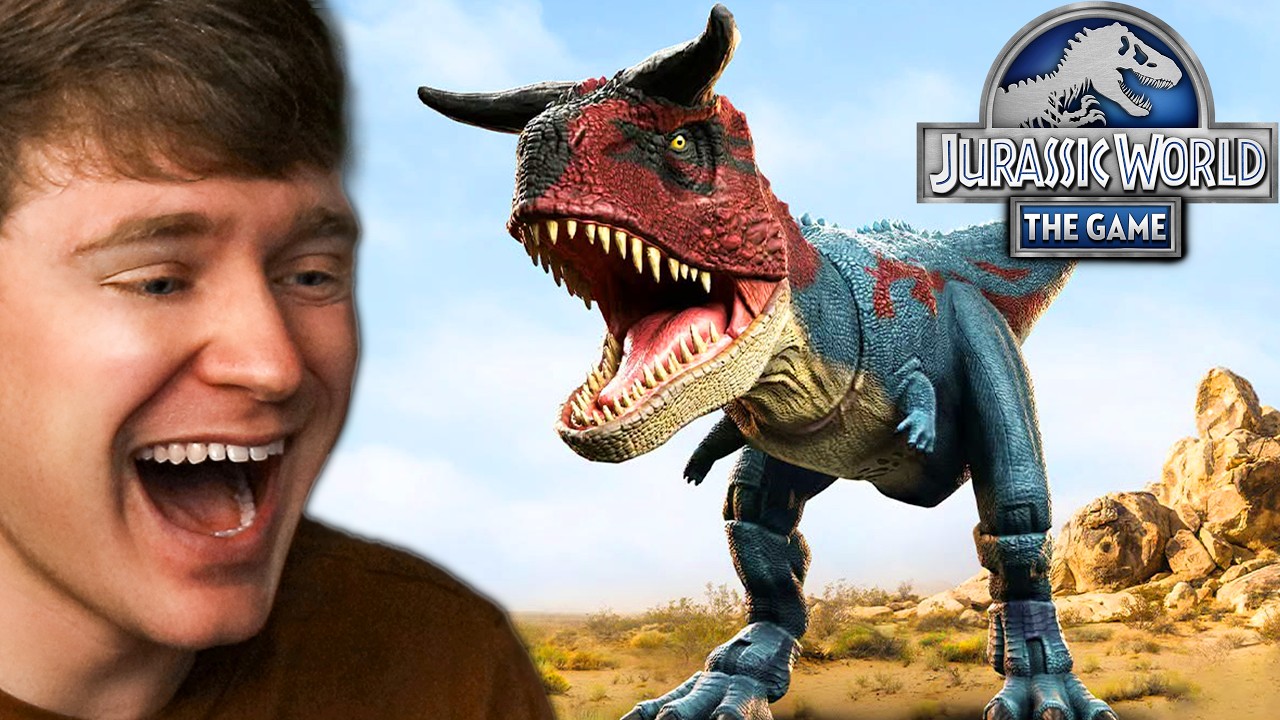 TOY CARNOTAURUS is in JURASSIC WORLD THE GAME!
