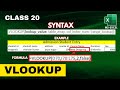 class 20 Use VLOOKUP Formula in Excel | Learn By NexGen Education Team