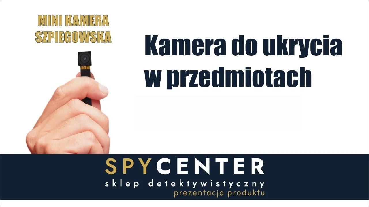 Miniaturowa kamerka szpiegowska do ukrycia - widzi tekst!