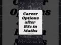 Ultimate Guide: Top Career Options After BSc Maths π